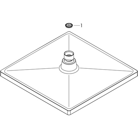 Верхний душ Hansgrohe Crometta E 240 1jet 26726670 черный матовый