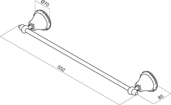 Полотенцедержатель Am.Pm 5 O’Clock A25346401 Полотенцедержатель Am.Pm 5 O’Clock A25346401