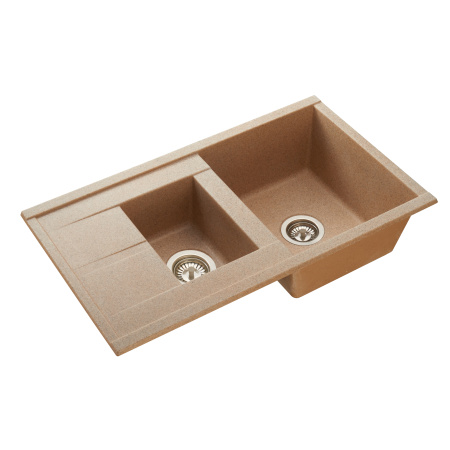 Кухонная мойка Aquaton Делия 87 1A716232DE220 песочный