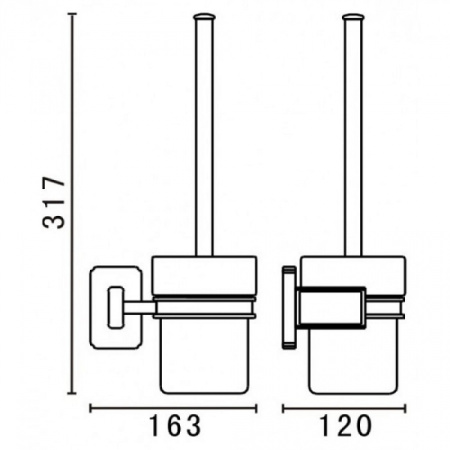 Ершик для унитаза Art&Max AM-E-4881AQ