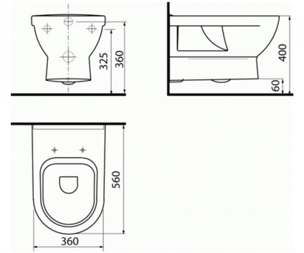 Подвесной унитаз Jika Mio 8207110000001