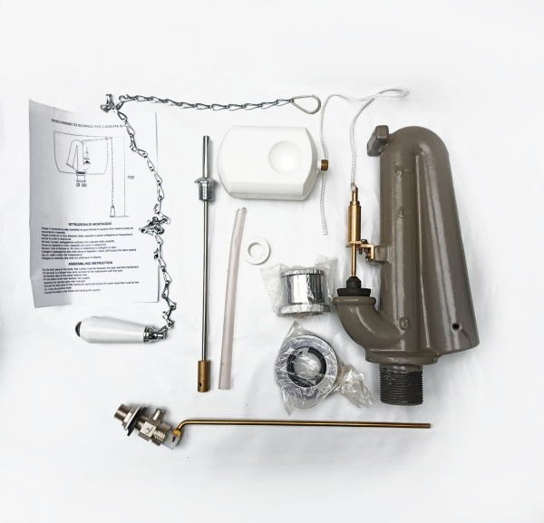 Механизм слива для унитаза с бачком на высокой трубе Kerasan 754590