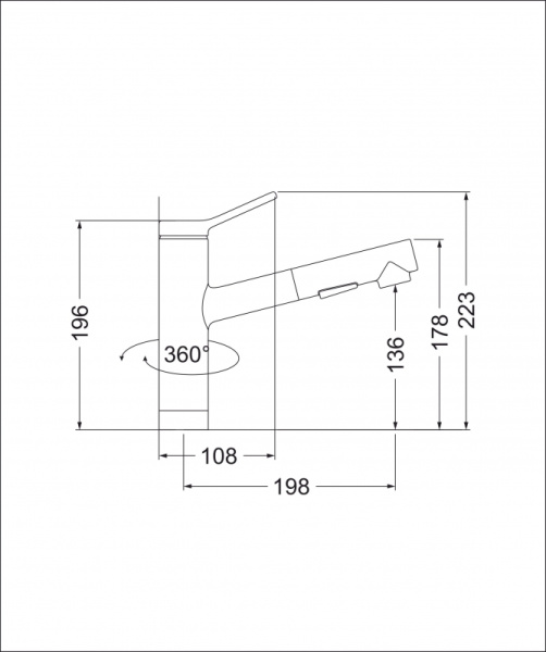 Смеситель для кухни EMAR 3012.1 Сардоникс