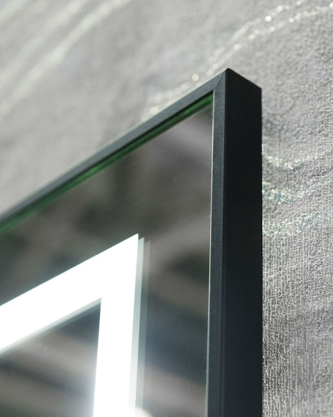 Зеркало (100х80) BelBagno SPC-KRAFT-1000-800-LED-TCH-WARM-NERO с подсветкой