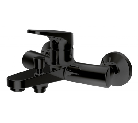 Смеситель для ванны c коротким изливом Bravat Eler, черный F6191238BM-01-RUS