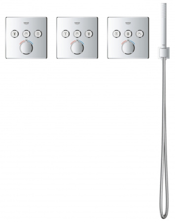 Термостат для ванны с душем 3 источника Grohe Grohtherm SmartControl 29126 000 (29126000) хром