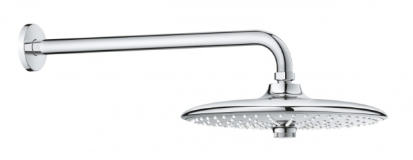 Верхний душ Grohe Euphoria 260 SmartControl с душевым кронштейном 380 мм, 26459 000 (26459000)