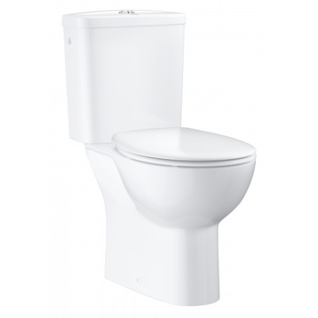 Унитаз напольный безободковый Grohe Bau Ceramic, горизонтальный выпуск 39347 000 (39347000)