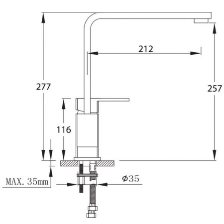 Смеситель для кухни Elghansa Mondschein 5630235