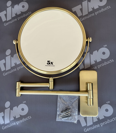 Зеркало косметическое Timo Selene 17076/17 золото матовое