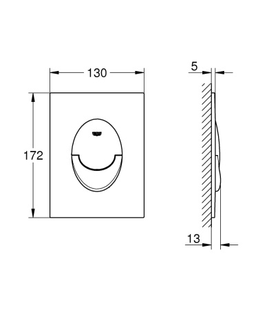 Панель для смыва GROHE Skate Air S 37965 SH0 (37965SH0)