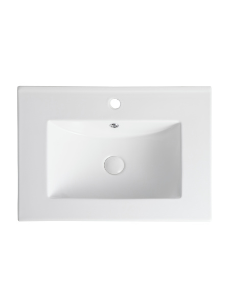 Раковина встраиваемая сверху (61,5х46,5) Agger ASF11600 белый глянец