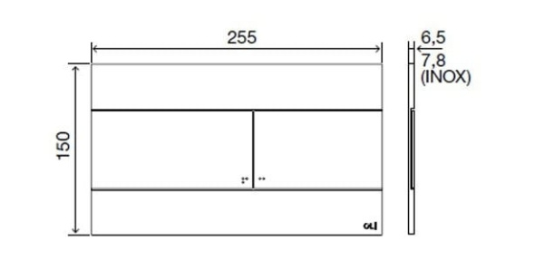 Клавиша смыва Oli Slim 154962