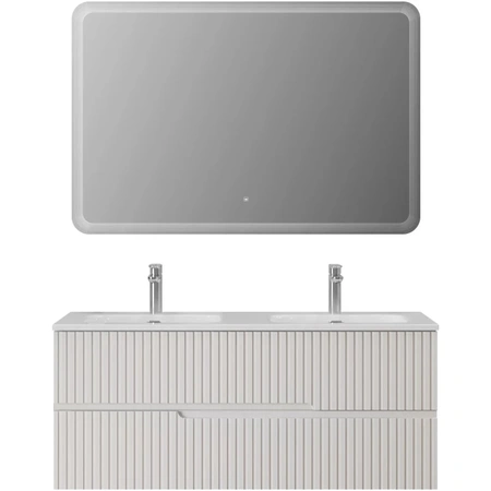 Тумба под раковину Cezares DUET-N-1200-2C-SO-2-BL Bianco Lucido