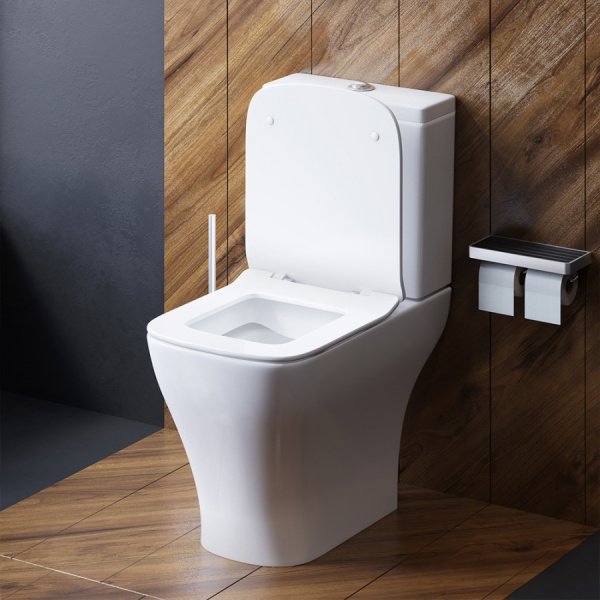 Унитаз-компакт безободковый с сиденьем микролифт Damixa Titan DX78C8600SC