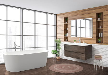 База под раковину BelBagno ALBANO-CER-1050-2C-SO-RNG подвесная Robere Nature Grigio