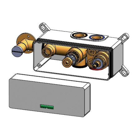 Скрытая часть встроенной душевой системы Cezares INT 640 2NO