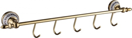 Планка с крючками 5 крючков Savol 68b S-06875B