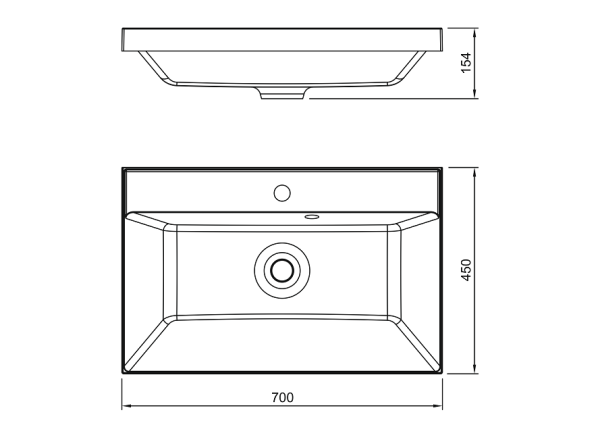 Раковина Jorno Астория 70 10.170.00700.302