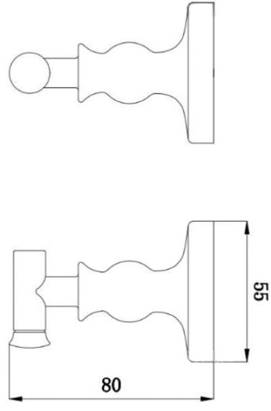 Крючок одинарный RUSH Crete1 CR35210