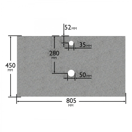 Столешница под раковину СанТа 80 900148