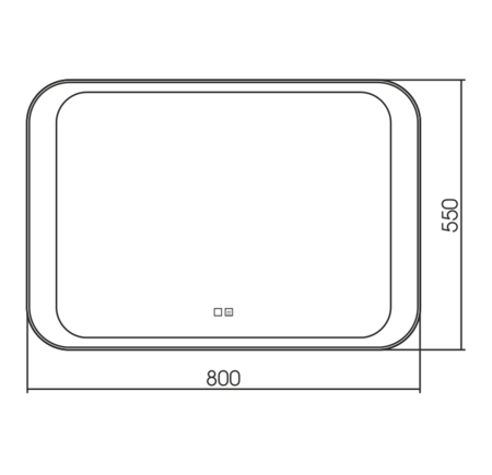 Зеркало (80х55) Silver Mirrors  Индиго ФР-00001410