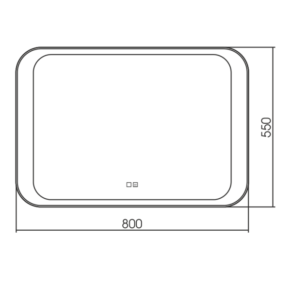Зеркало (80х55) Silver Mirrors  Индиго ФР-00001410