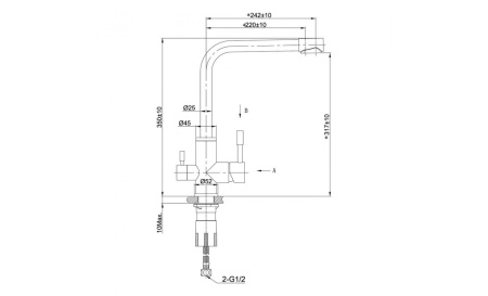 Смеситель для кухни Lemark Expert (LM5061GMN)