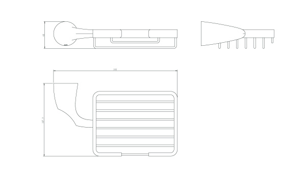 Мыльница решетка RUSH Devon DE75410