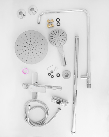 Душевая система Agger Merry A1393300 смеситель с изливом, хром