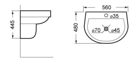 Пьедестал BelBagno Dune BB9328DP