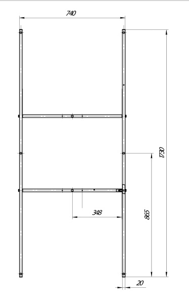Рама разборная Marka One  ПУ 180х80 03пу1880