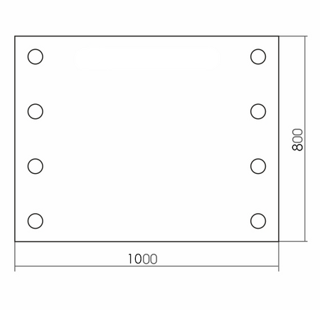 Зеркало (100х80) Silver Mirrors  Антураж ФР-00002173