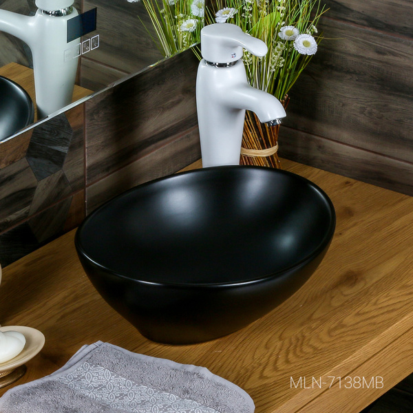 Раковина Jorno Melana MLN-7138MB (матовая черная)