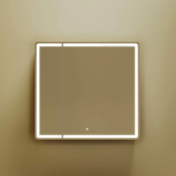 Зеркало-шкаф с подсветкой (79х74) Sancos Mirror MI80ECH