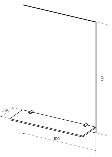 Зеркало (50х57,5)  1Marka Уют 50 У25369