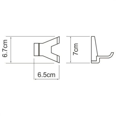 Крючок двойной WasserKRAFT Lopau K-6023D