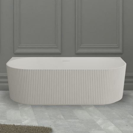 Ванна из искусственного камня (170х75)  ABBER Stein AS9630 белая матовая