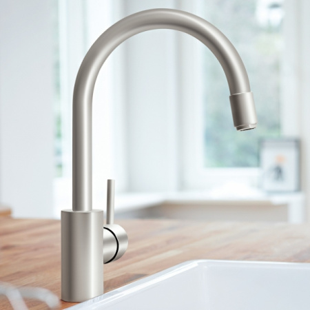 Смеситель однорычажный для мойки DN 15 Grohe Concetto 32663 DC1 (32663DC1) суперсталь