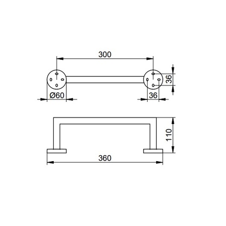 Полотенцедержатель Keuco Edition 90, 19021010000