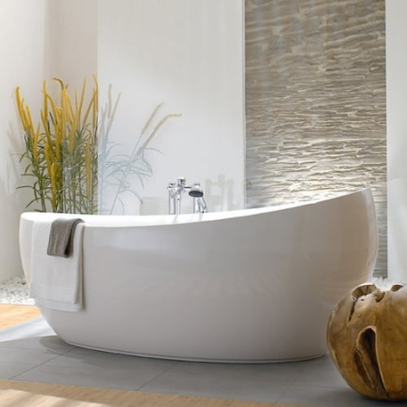Ванна квариловая отдельностоящая Villeroy & Boch Aveo New Generation с наполнением через перелив (UBQ194AVE9T1V-01)