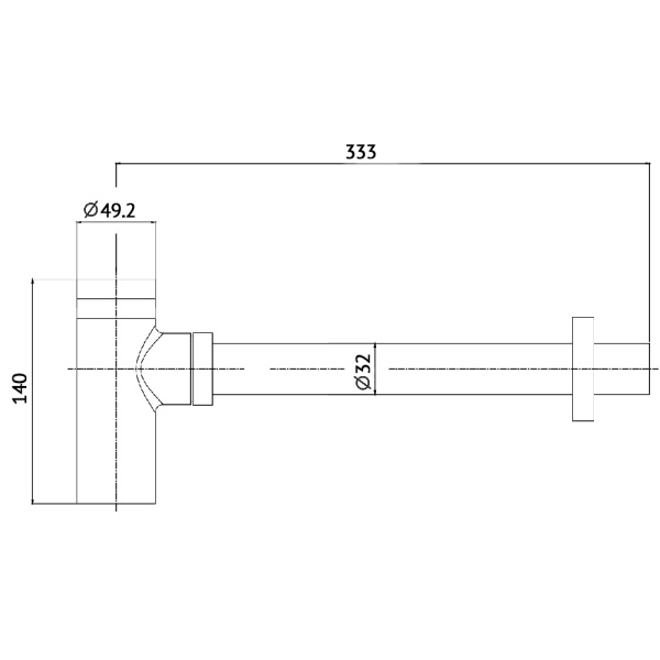 Сифон для раковины AQUAme AQM7010BG