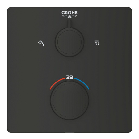 Термостат для душа GROHE Grohtherm 1022092430 (черный матовый)