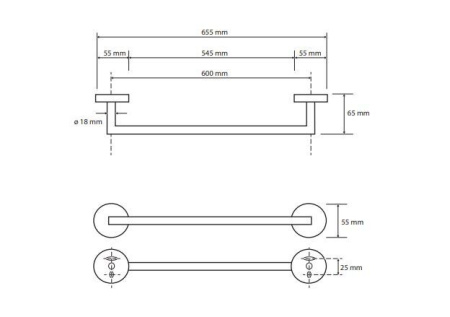 Полотенцедержатель Bemeta White 104204044