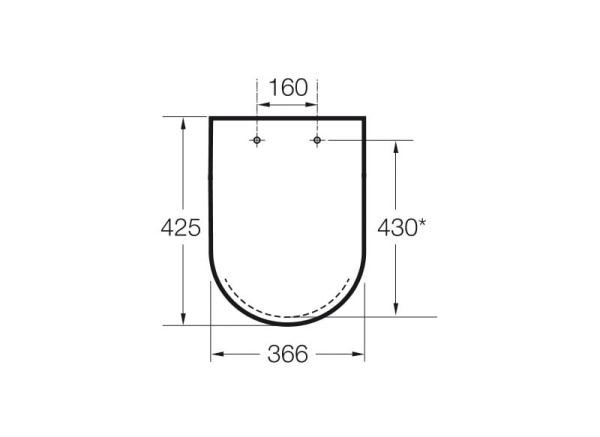 Крышка - сиденье для унитаза Roca Happening 801562174