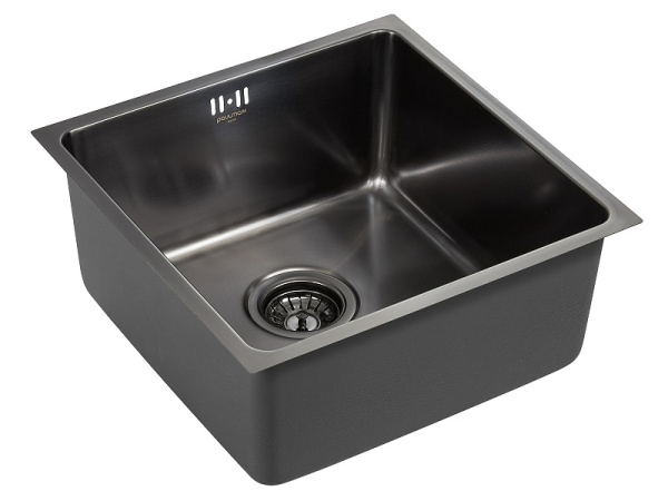 Кухонная мойка Paulmark Lassan PM304444-GM вороненая сталь