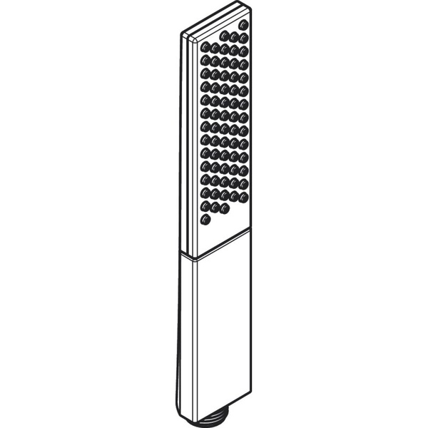 Ручной душ Hansgrohe Rainfinity 100 1jet EcoSmart 26867670 черный матовый