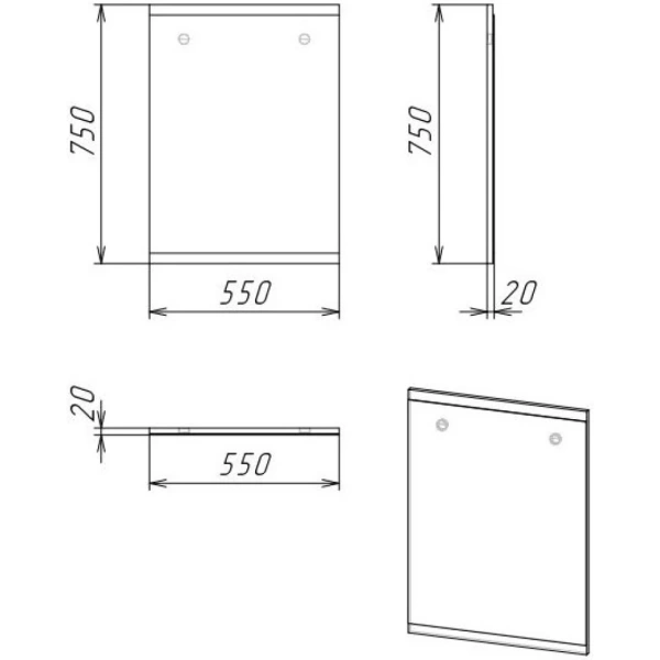 Зеркало (57х77) Grossman Бруно 205506 веллингтон