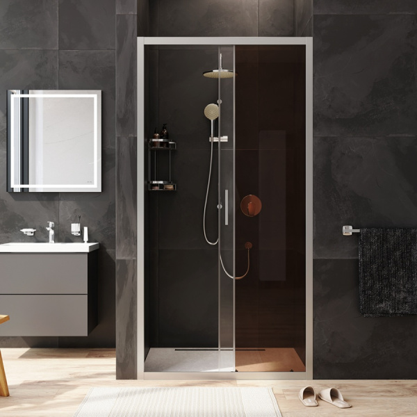 Душевая дверь (100х195) Am.Pm Gem Solo W90G-100-1-195MBr