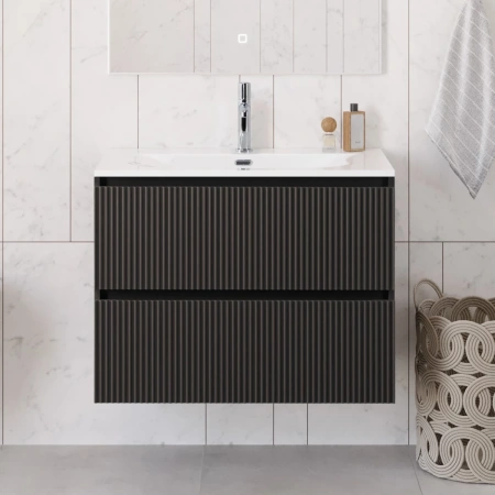 Тумба под раковину 90 BelBagno Uno UNO-900-2C-SO-GSO темно-серый матовый, без раковины